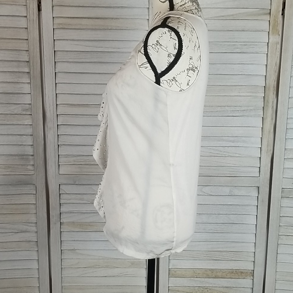 Metallic Studded Armani Exchange Sleeveless Blouse, S/P - Picture 6 of 8